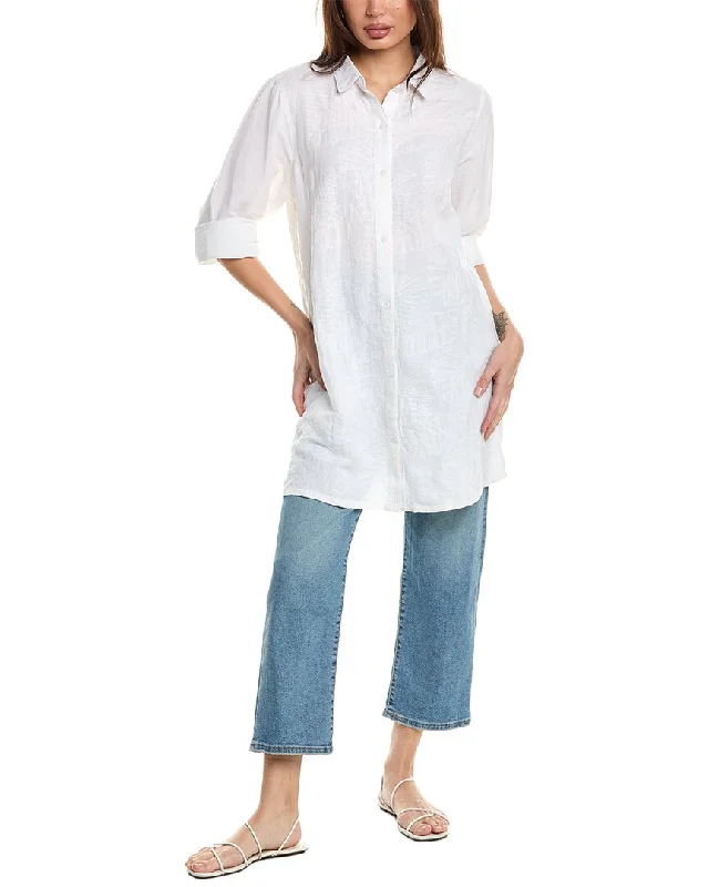 Women's Seasonal Garments Tommy Bahama St. Lucia Palm Linen-Blend Boyfriend Shirt