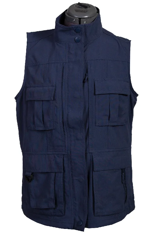 Chic Clothes For Women Scully Womens Indigo Nylon Multi-Pocket Vest