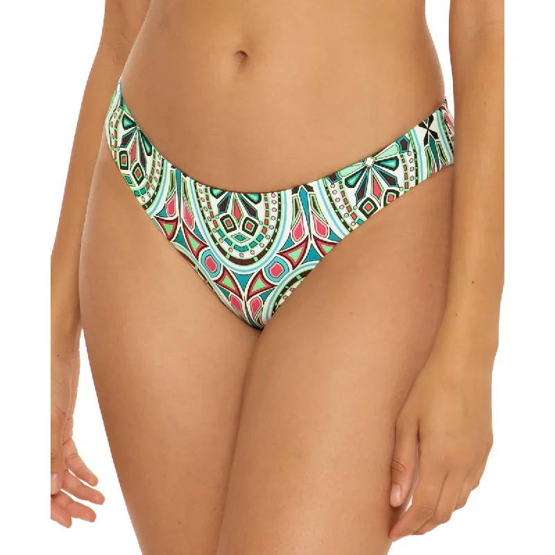 Chic Casual Wardrobe Essentials Womens Printed Hipster Swim Bottom Separates