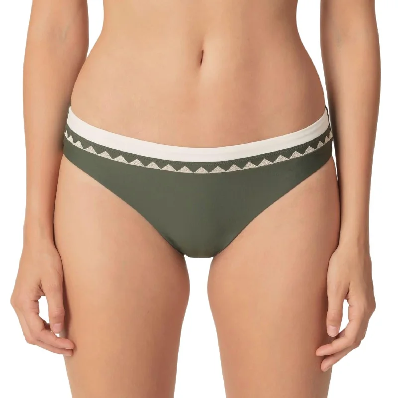 Women's Plus-Size Attire Gina Rio Bikini Briefs In Dark Olive