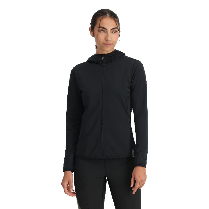 Women's Clothing Apparel Womens Gridweb Hoodie - Black