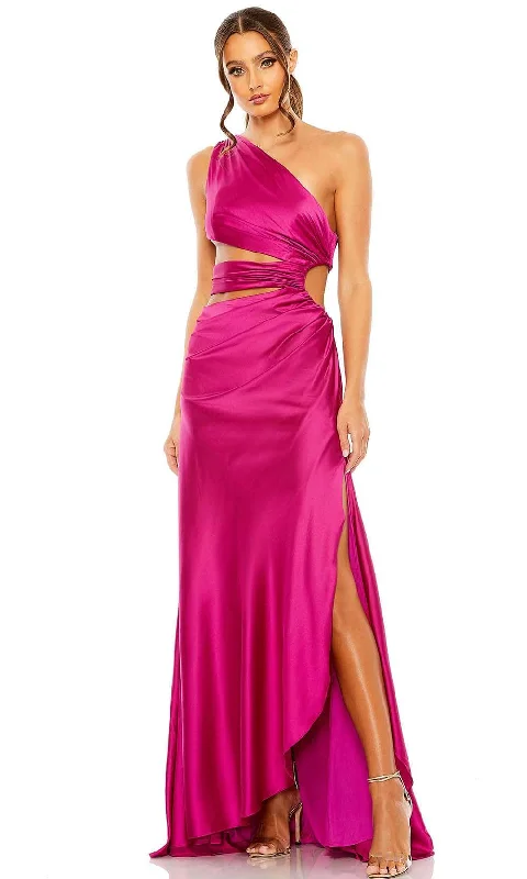 Women's Clothing And Garments Sets Mac Duggal 68485 - Cutout Ruched Evening Gown