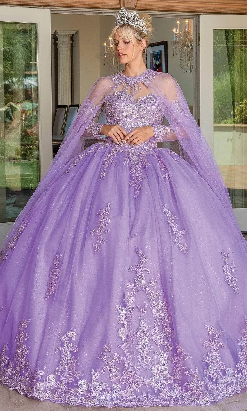 Women's Elegant Outfit Dancing Queen 1691 - Long Sleeve Gown