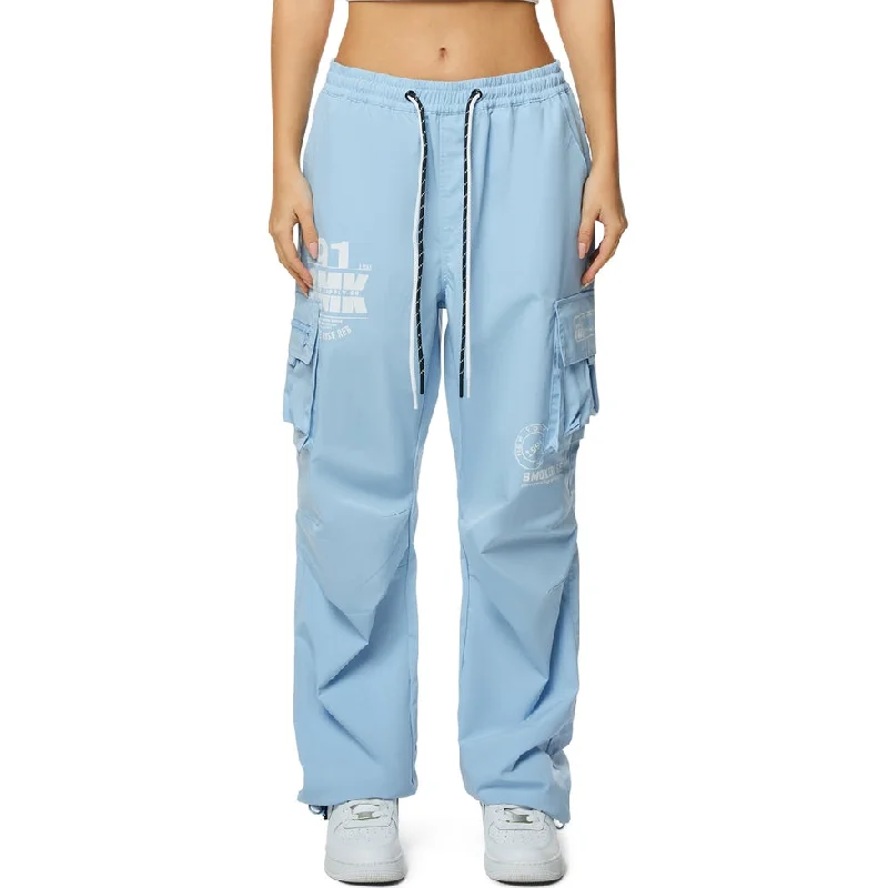 Women's Holiday Clothing Slouched Straight Pants - Collegiate Blue