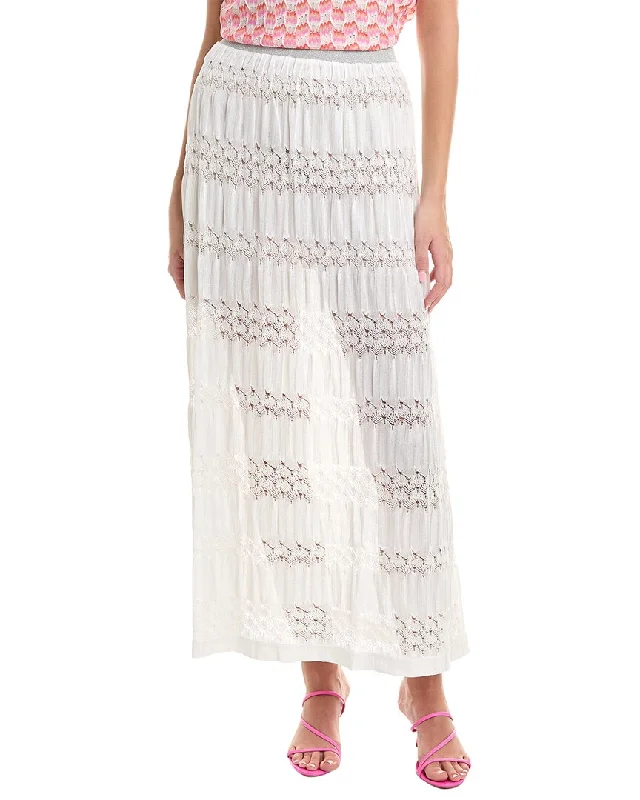 Affordable Women's Clothing Sale Online M Missoni Openwork Knit Maxi Skirt