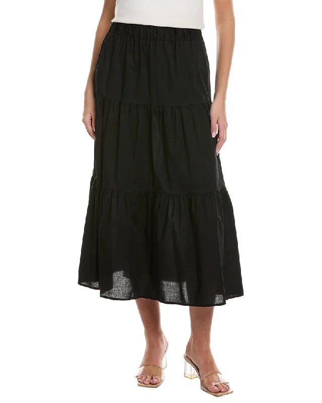 Chic Women's Clothing for Date Nights Alpha Studio Tiered Maxi Skirt