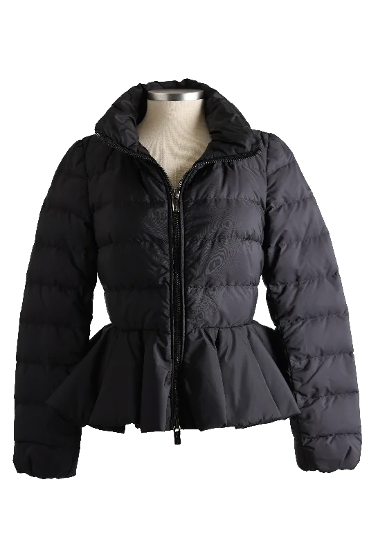 Women Wear Online Flounce Hem Down Puffer Jacket