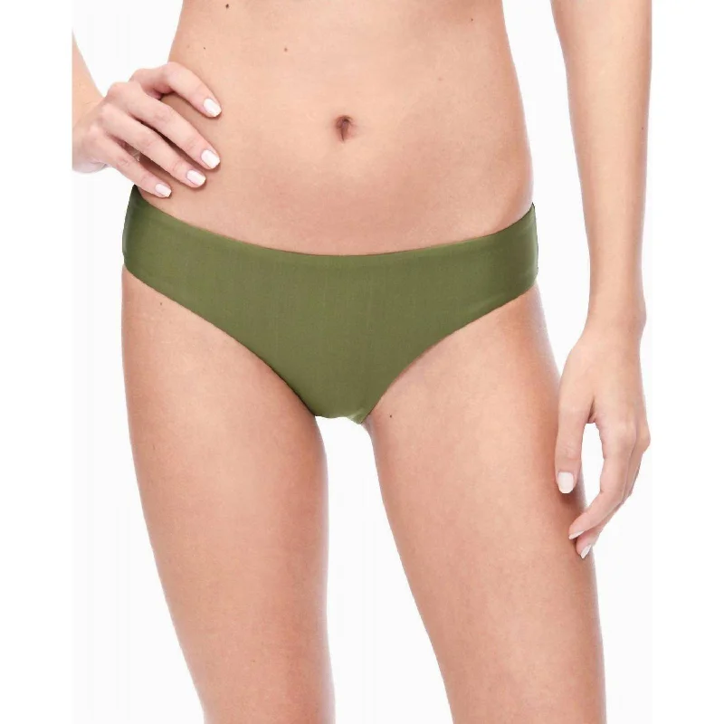 Formal Outfit For Women Art Deco Retro Bikini Bottom In Art Deco Olive