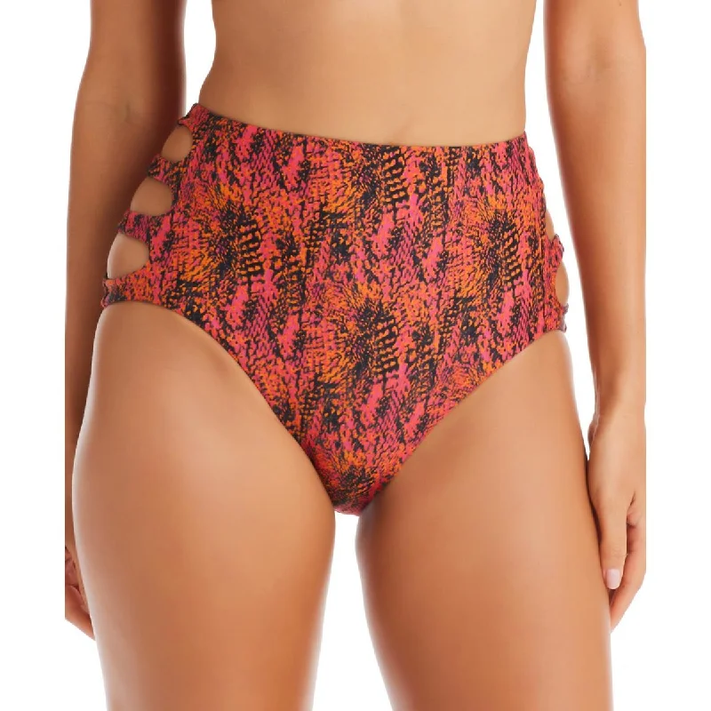 Plus Size Women's Fashion Womens Snake High-Wasit Swim Bottom Separates