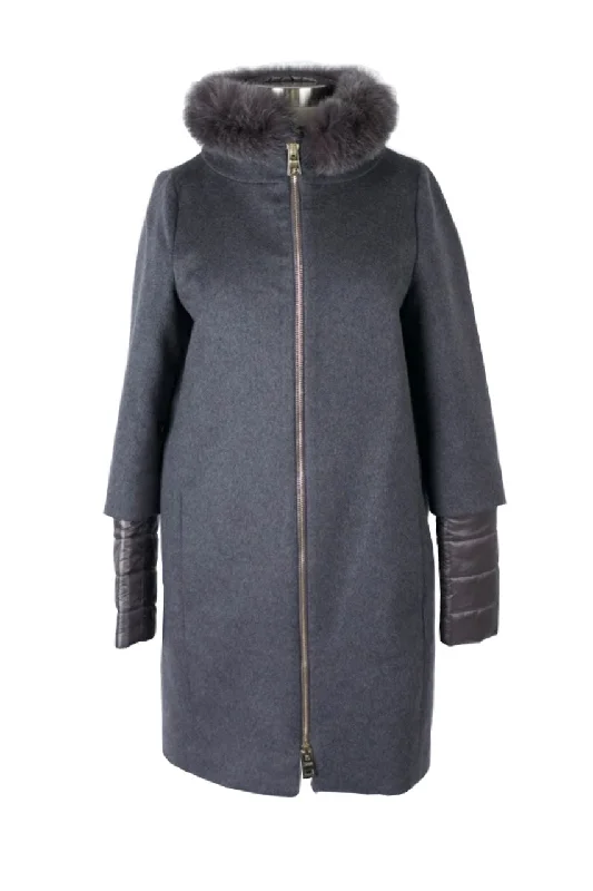 Online Boutiques Best Long Silk Cashmere Dress Coat