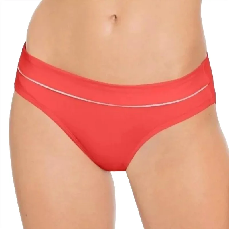 Women's Evening Garments Malia Banded Edge Bottom In Pimento