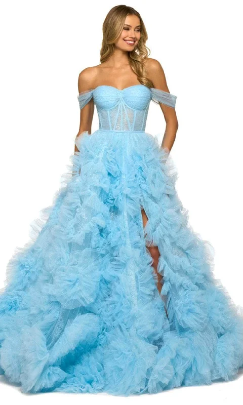 Casual Outfit For Women Sherri Hill 55438 - Ruffled Ballgown