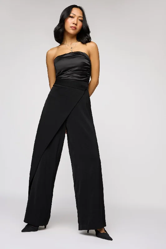 Affordable Women's Garments Black Swan Pareo Korean Pants