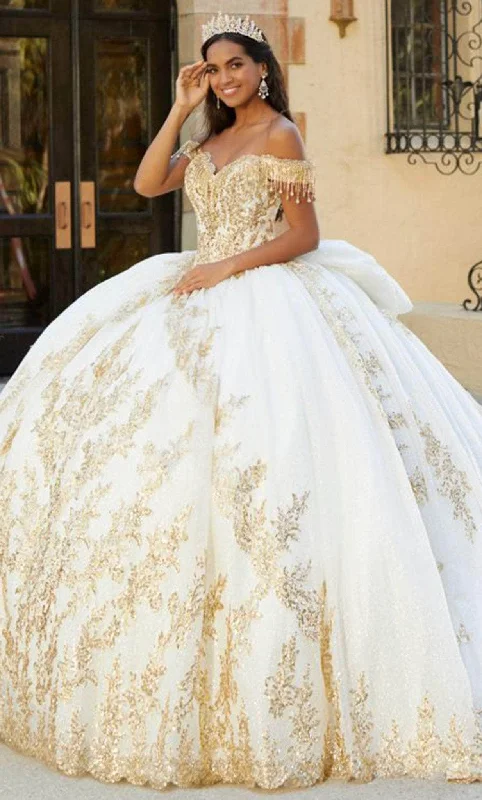 Casual and Comfortable Outfits Quinceanera Collection 26060 - Embellished Off-Shoulder Ballgown