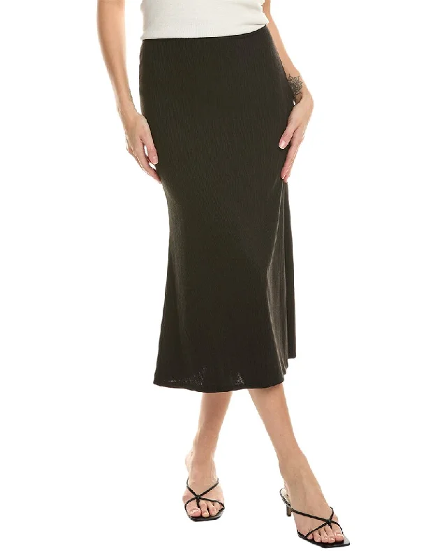 Women's Clothes For Work LUXE ALWAYS Variegated Rib Skirt