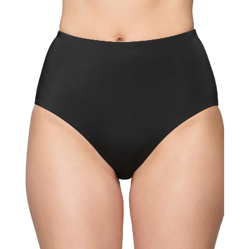 Chic Clothing For Women The Highwaist Womens Solid Recycled Polyester Swim Bottom Separates