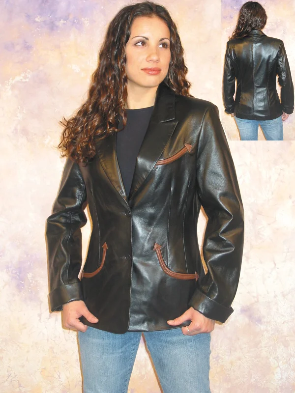 Stylish Women's Outerwear Apparel Scully Womens Black Lamb Leather Belmont Jacket