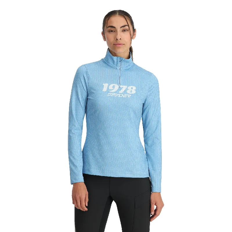 Women's Resort Apparel Womens Vivid Half Zip - Blue Drift