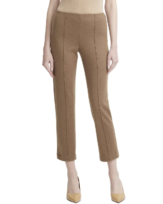 Women's Evening Wear Attire Vince Mid-Rise Wool-Blend Pant