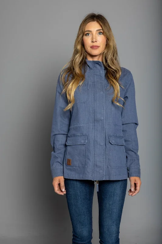 Stylish Loungewear for Women Kimes Ranch Womens Riggin Utility Denim Cotton Blend Cotton Jacket