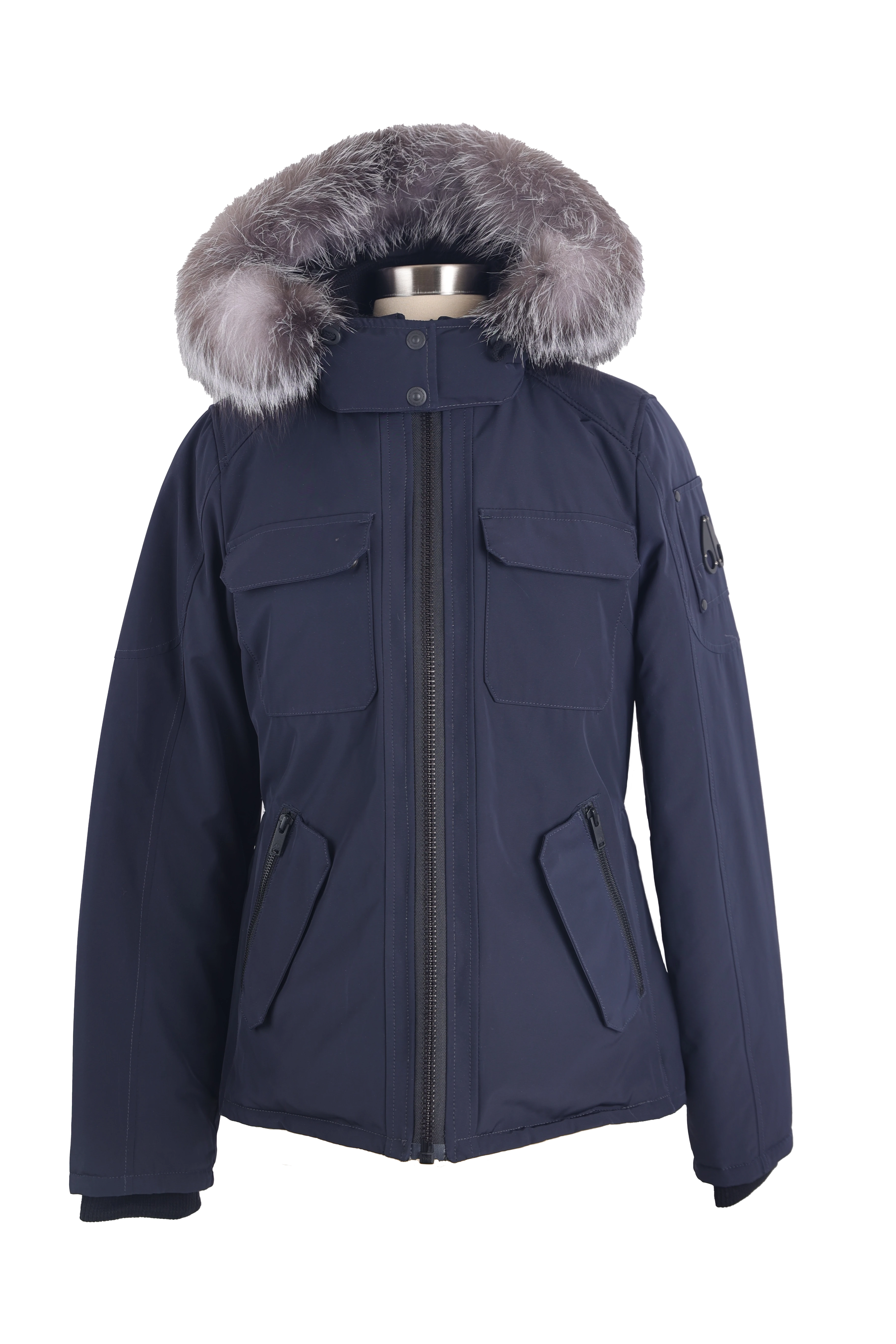 Women's Vintage-Inspired Clothing Down Jacket W/ Fur Hood