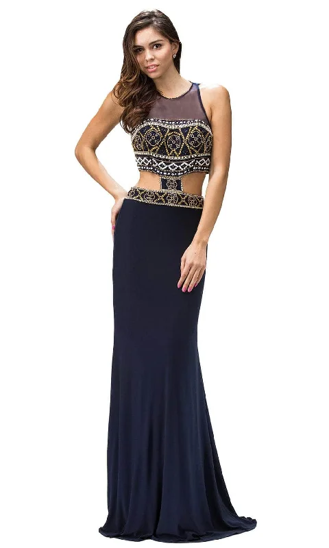 Women's Seasonal Fashion Trends Dancing Queen 9280 - Cutout Detailed Long Gown