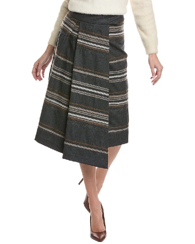 Women's Party Outfit Brunello Cucinelli Wool Skirt