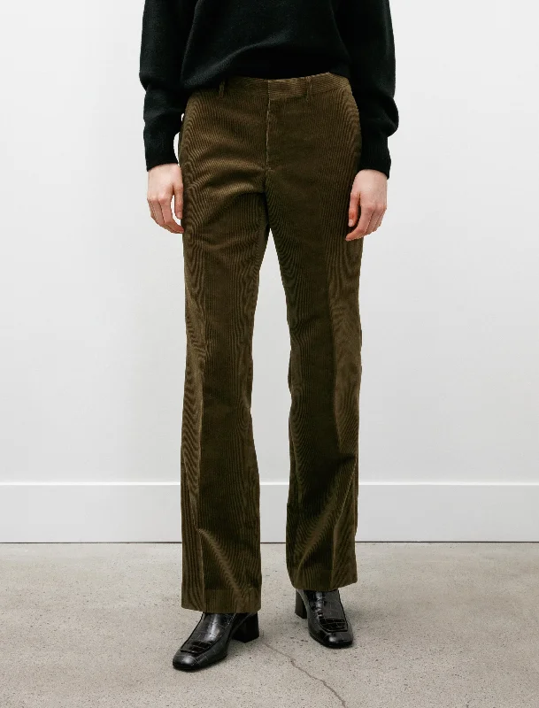 Flash Sales Today Corduroy Piped Stem Pants Khaki