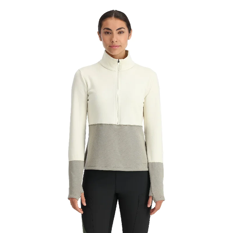 Effortless Chic for Women Womens Speed Fleece Half Zip - Concrete