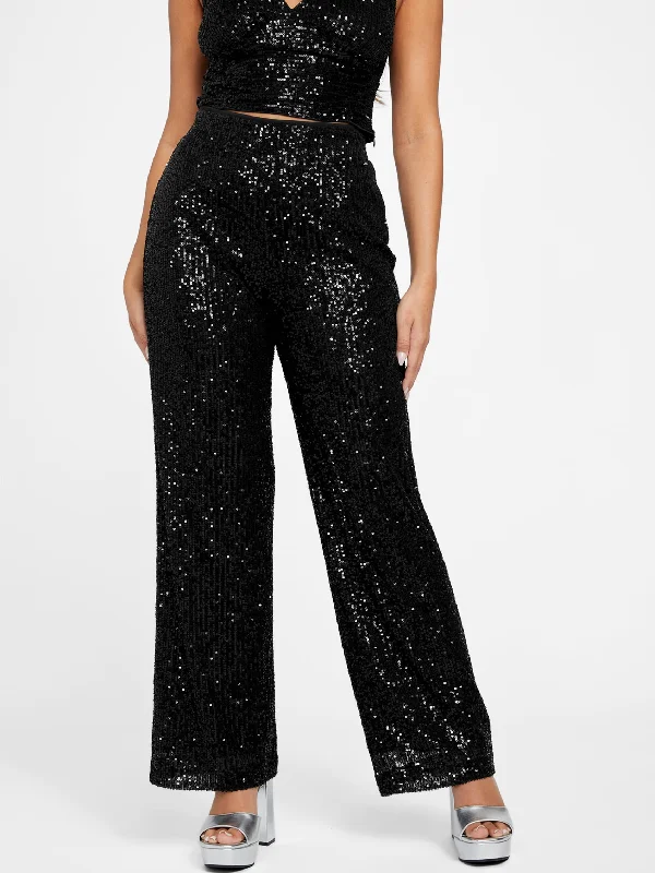 Women's Office Attire Holly Palazzo Sequin Pants