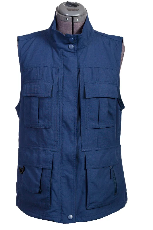 Women's Holiday Clothes Scully Womens Ink Nylon Multi-Pocket Vest