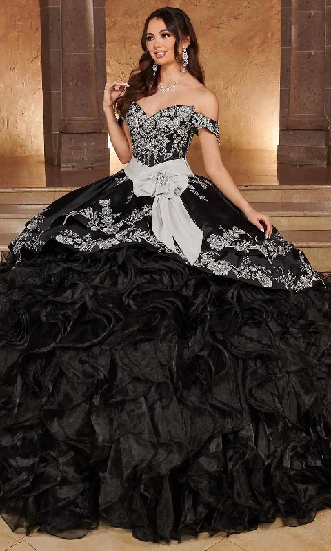 Bold and Elegant Women's Fashion Rachel Allan Rq3104 - Organza Ruffle Ballgown