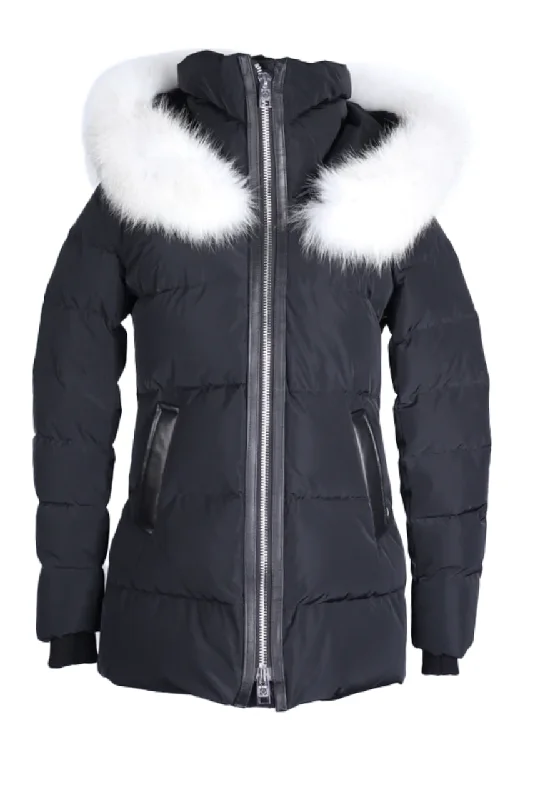 Bundle Offer Down Fur Collar Puffer Jacket