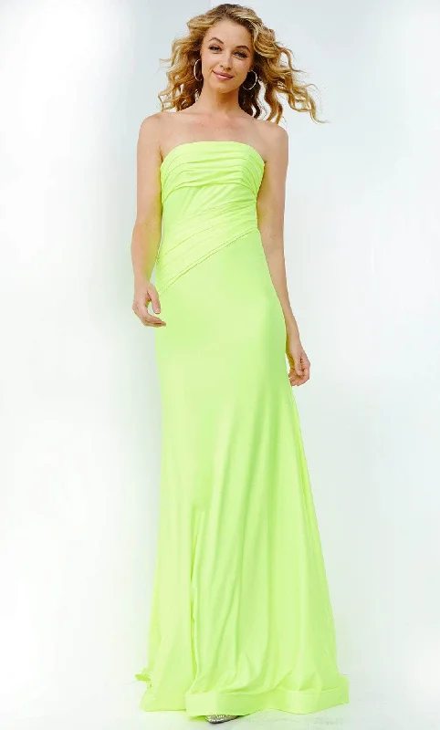 Women's Elegant Outfit JVN by Jovani JVN09027 - Straight Across Gown