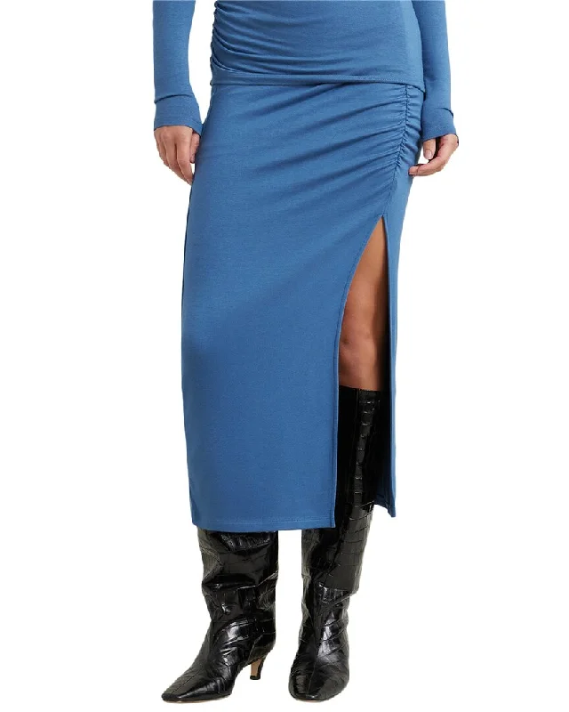 Trendy Women's Fashion Modern Citizen Kiki Ruched Midi Skirt