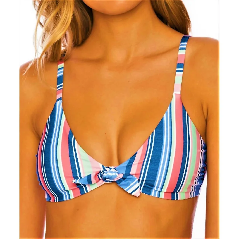 Women's Clothes Online Shopping Crop Bikini Top In Holding Pattern Multi