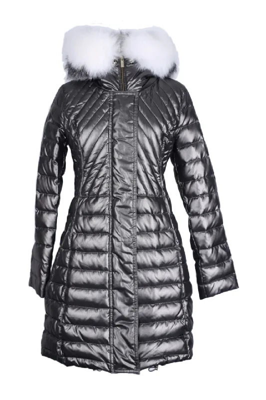 Charming Women's Outfit For Special Occasions Down Fur Hood Parka