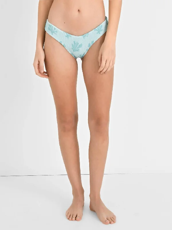 Exclusive Women's Fashion Collection Lila Smocked Bikini Bottom In Mint Reef