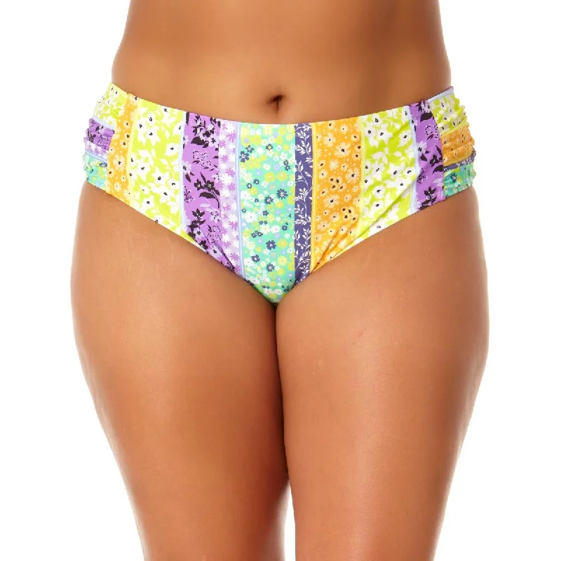 Fashionable Women's Outfit Womens Printed Mid-Rise Swim Bottom Separates