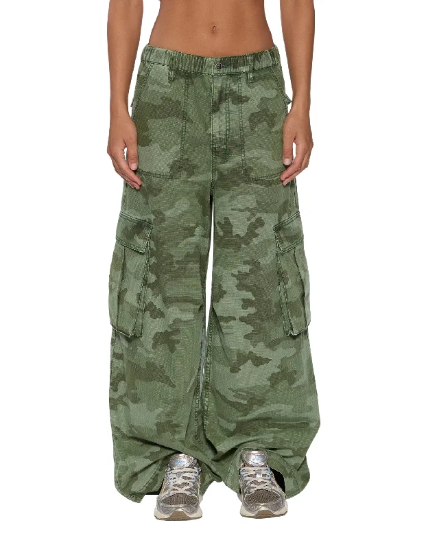 Women's Party Outfit KSUPER CARGO PANT HASH CAMO