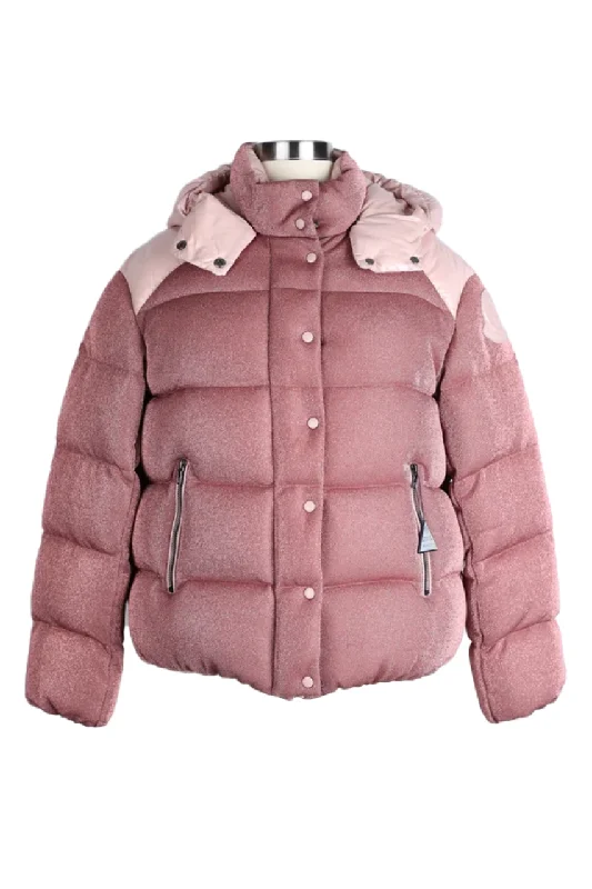 Modern Women's Attire Sparkles Puffer Jacket