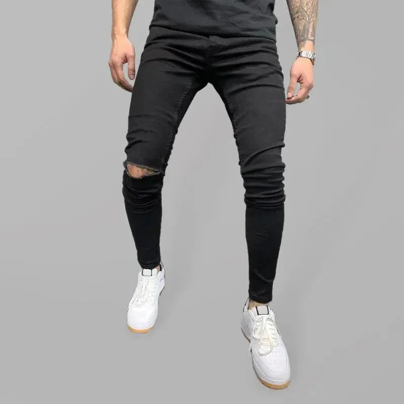 Best Online Boutiques Men Ripped Skinny Fit Jean