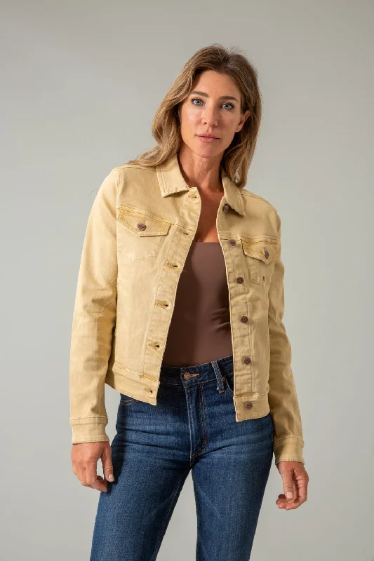 Casual Fashion for Women Kimes Ranch Womens Winslow Trucker Pale Khaki 100% Cotton Cotton Jacket