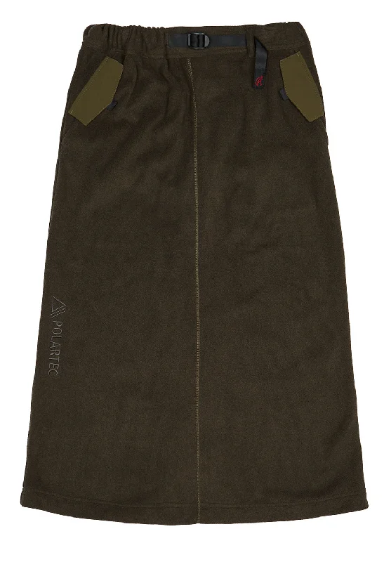 Women's Comfortable Lounge Outfit Gramicci Women's Polartec Maxi Combination Skirt - Olive