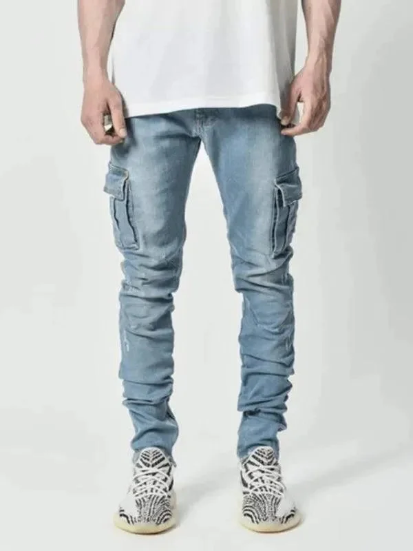 New Arrival Discounts Skinny Cargo Jeans For Men