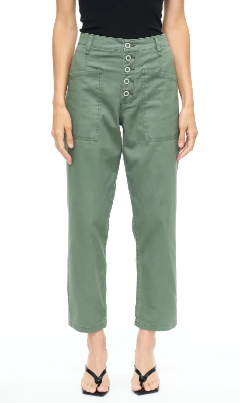 Women's Stylish Vacation Attire Tammy High Rise Trouser In Colonel