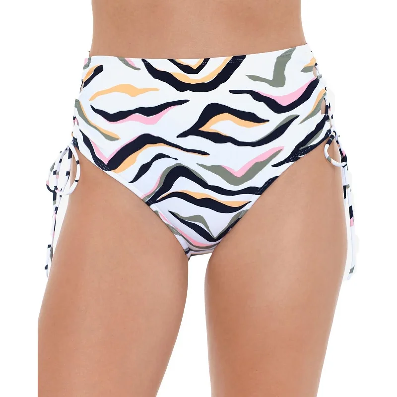 Women's Transitional Outfit Juniors Womens High Waist Printed Swim Bottom Separates