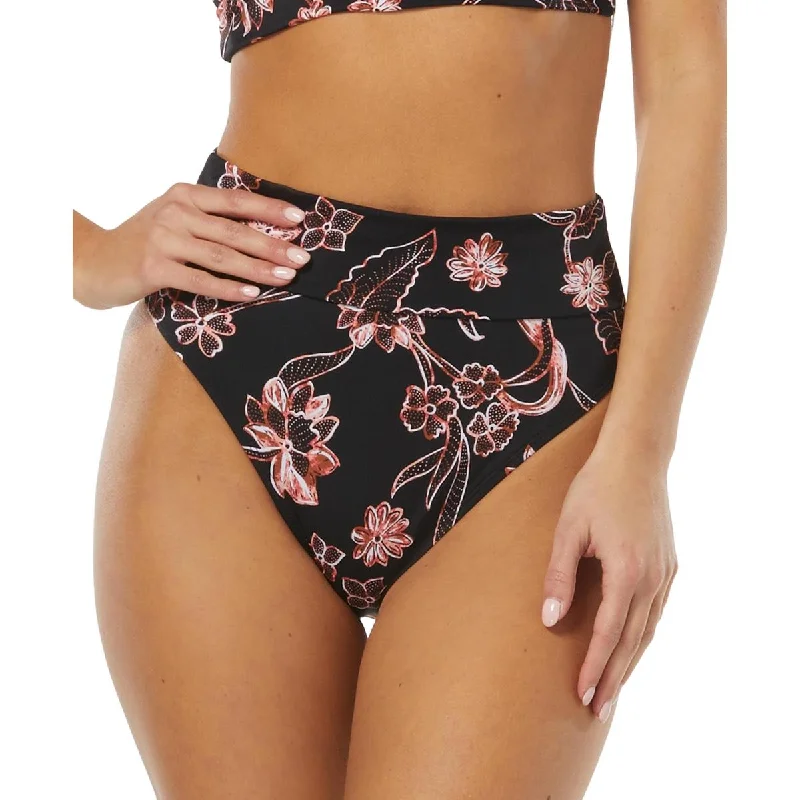 Elegant Women's Attire Womens Printed High-Waist Swim Bottom Separates