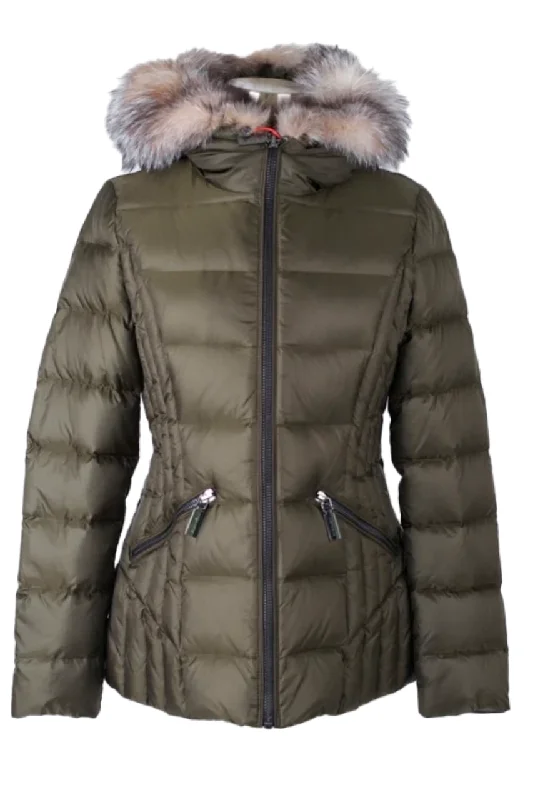 Women's Clothing For Special Occasions Down Puffer Jacket W/ Fur Hood