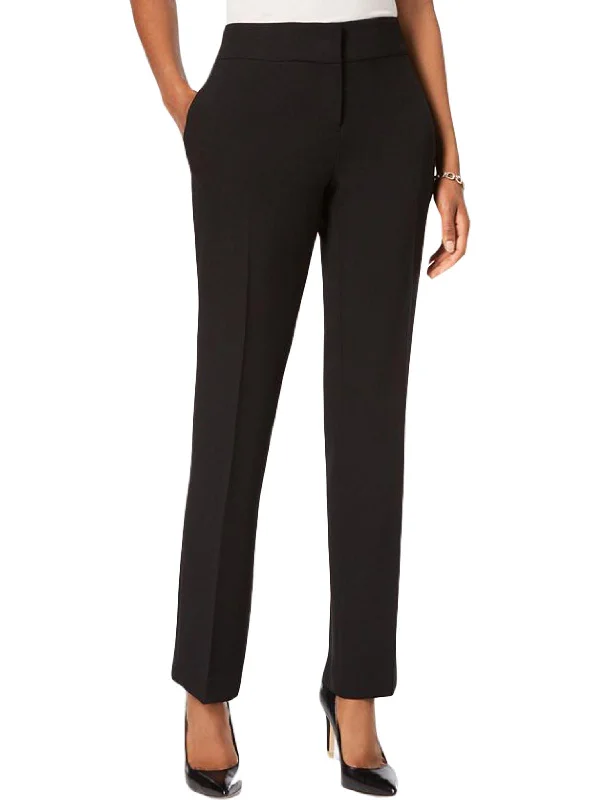 Casual Garments For Women Petites Womens Slim Straight Leg Dress Pants